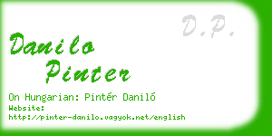danilo pinter business card